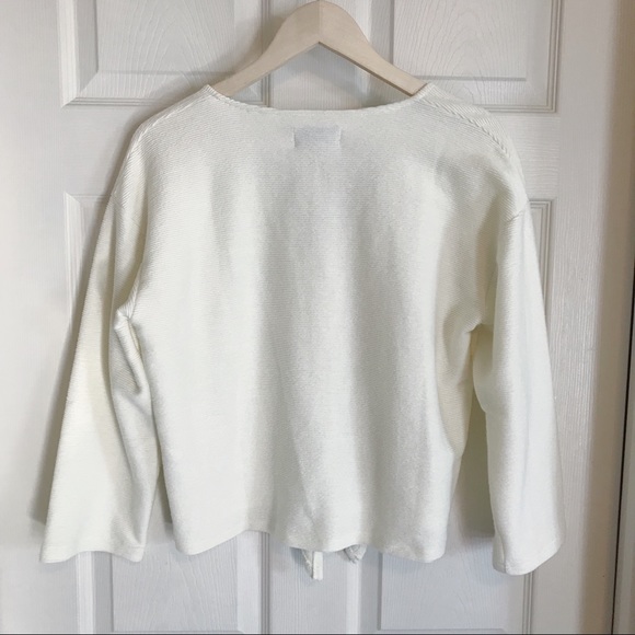 SOLD Madewell Texture & Thread Top cream medium - Picture 3 of 7